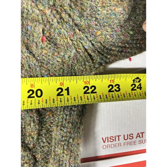 VTG AUTHENTIC GAP CLOTHING 100% Wool Heavy Knit V-Neck Sweater Men's M‎ QUALITY - Picture 6 of 7